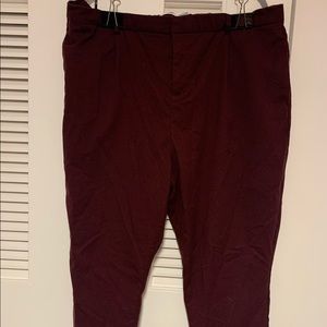 Old navy wine colored pixie pants